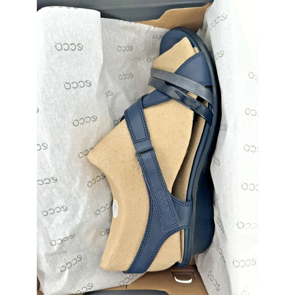 ECCO Women's Felicia Sandals Marine-Black EU 41, US 10-10.5 - Picture 4 of 13